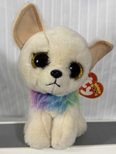 2021 Ty Beanie Boos 6" CHEWEY Chihuahua Dog Animal Plush Toy-EUC
