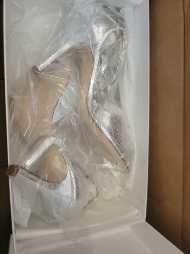 Madame Pivot Size 36 Silver Argentine Tango Shoes- New In Box - Afbeelding 4 van 4