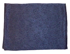 Casual Unisex Adult Lightweight Breathable Jacquard Navy Regular Silk Scarf 3...