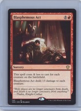 Blasphemous Act R Commander: Innistrad: Crimson Vow 143 NM