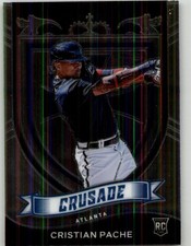 2021 Panini Chronicles Cristian Pache Crusade #25 Atlanta Braves