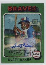 2025 Shoebox Treasures 1975 Topps Logo Laminate /35 Dusty Baker #56A Auto qf6