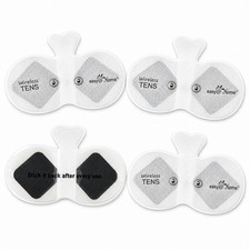 Easy Home TENS Unit Wireless Reusable Electrode Pads 4-Pack 6.5x3 Pain Relief