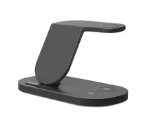 3-in-1 High Speed Wireless Charging Dock Station | Black