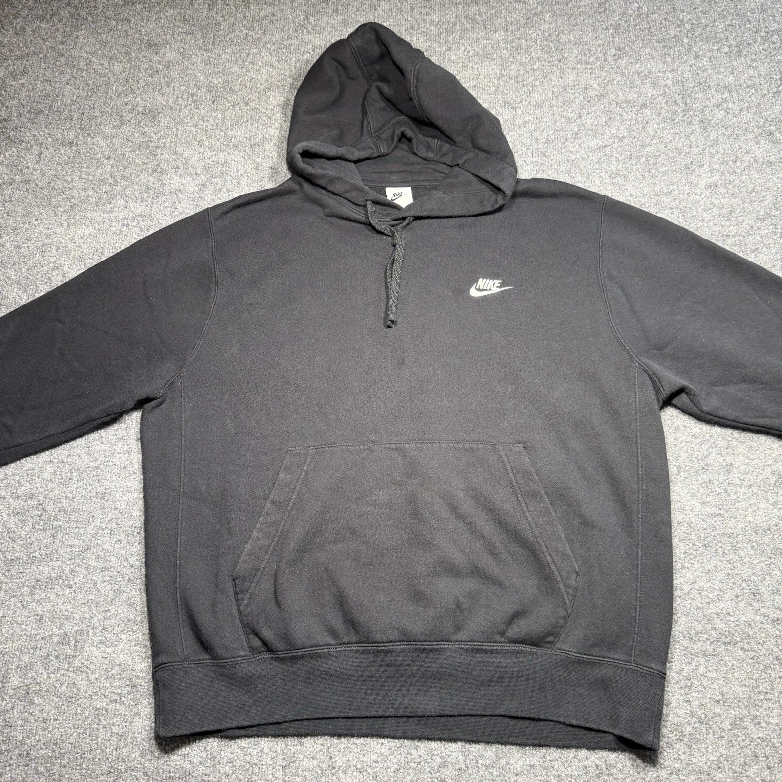 Nike Sportswear Club Men's Black Pullover Hoodie Size Large