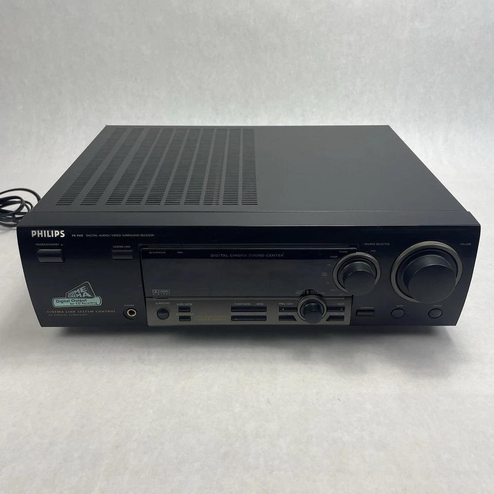 Philips FR968/17 Digital Audio/Video 100W 5.1-Ch Surround Stereo Receiver - Image 2 of 4