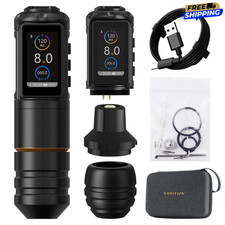 Ambition Ninja Pro Wireless Tattoo Machine Kit Strong Motor 11500Rpm Rotary Pen