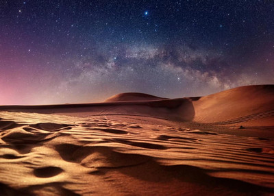 7X5Ft Fabric Desert Night Backdrop Desert Sand Dunes Stars Arabian Nights Photog