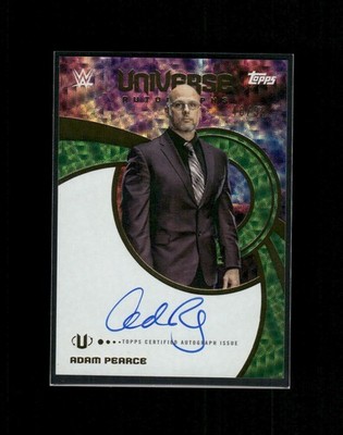 2025 Topps Universe WWE Adam Pearce #UNA-ADP Autographs Green Electric /99
