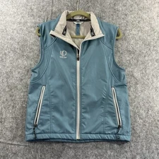 VTG Pearl Izumi Vest Womens M Blue Insulated Lined Cycling