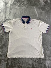 Brooks Brothers Performance Polo Men's L White Two-button Placket Fit Cotton
