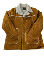 Vintage Westwind Jacket Mens Large Marlboro Man Sherpa Lined Coat Made USA 70s