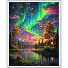 Landscape Paint by Numbers Kit for Adults - Aurora Adult Paint by Number Kits...