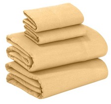 100 Cotton Flannel Sheets King Size - 4 Piece Warm, Soft  Breathable, Deep ...