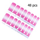 48 Pcs Stick on Nails for Women Gel Stickers Fake Cover