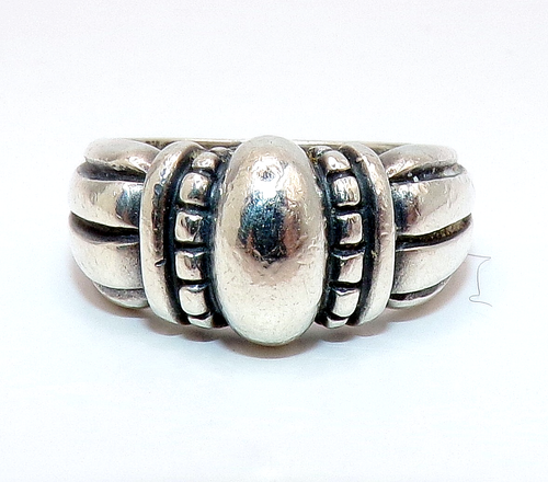James Avery STERLINGSILBER nicht mehr produziert Medium FRAKE KUPPELRING Gr. 6,75 - Bild 1 von 5