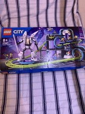 LEGO City 60421 - Robot World - Roller-Coaster Park Building Set Used In Box