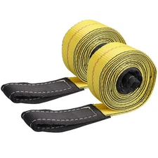 TOPZEA 2 Pack 10' x 2" Lifting Sling Straps, Heavy Duty Lifting Towing Slings Ny