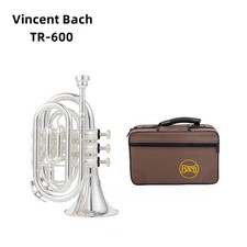 new Mini Pocket Trumpet Bb Flat Brass Wind Instrument with Mouthpiece Case