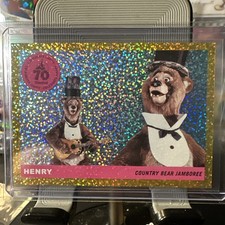 2025 Topps Disneyland 70th Anniversary HENRY Gold Confetti /55 ICONS Perfect