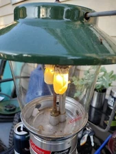 Vintage Coleman Two Mantle PropaneLantern 5114 With Hard Case