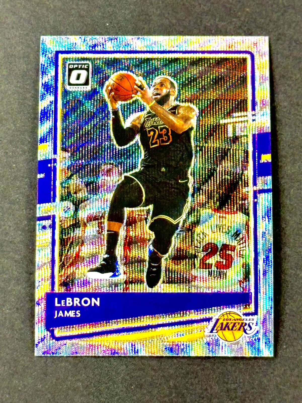 2020-21 Donruss Optic LeBron James Silver Wave Prizm #13  Los Angeles Lakers