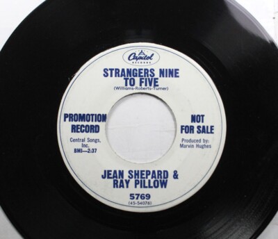 Country Promo 45 Jean Shepard & Ray Pillow - Strangers Nine To Five / Mr, Do-It-