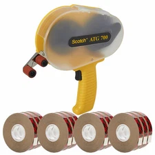 3M Scotch 700 ATG Applicator + 3M Scotch 924 Tape 1/2" x 36 yd 12 Rolls