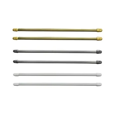 Small Cafe Curtain Rod Adjustable Set of 2