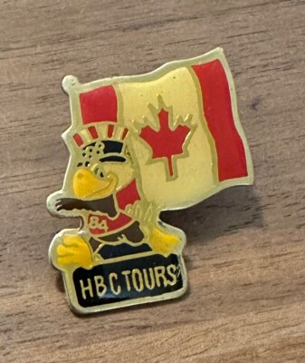 Los Angeles 1984 Sam the Eagle HBC Tours Canada Flag Olympic Pin