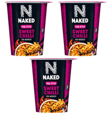 Naked Thai Style Sweet Chilli Instant Egg Noodles In Pot 78g PACK OF 3