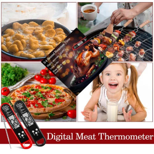 Meat Thermometer Instant Read for Grill and Cooking, Fast & Precise Digital Food