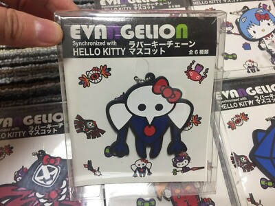 EVANGELION×HELLO KITTY　ぷっくりマスコット ２個セット Evangelion × Hello Kitty 2014 Kaworu Asuka Rei Mini Plush Doll