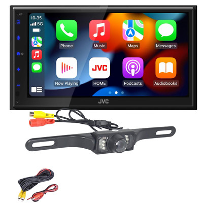 JVC KWM695BW 6.8'' D-DIN RADIO WIRELESS CARPLAY / ANDROID AUTO/ BLUETOOTH + cam