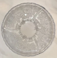 Crystal Rose Pearls Chip and Dip Server