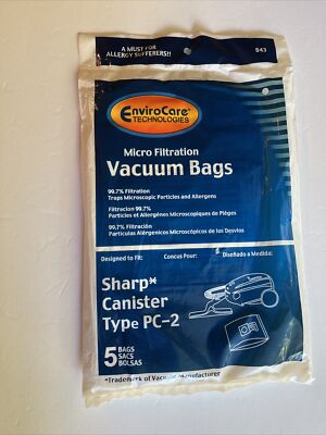 Sharp Vacuum Bags PC-2 Canister  by Envirocare
