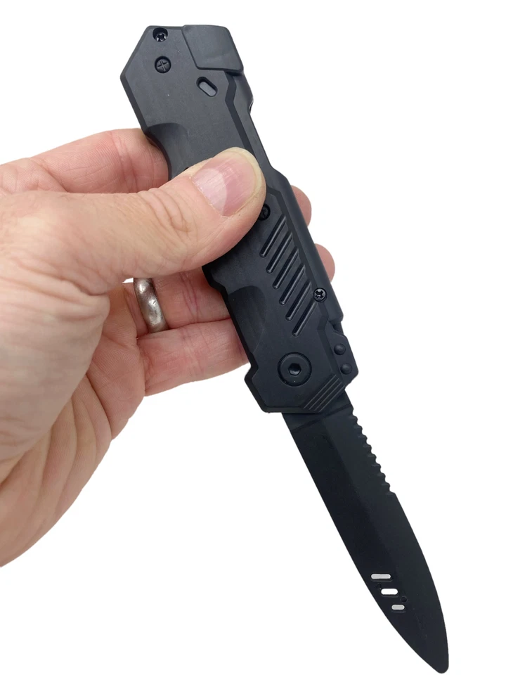 Retractable Plastic Fake Knife 21cm Army Navy Dagger Survival Blade Novelty - Image 4 of 4