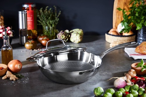 Tefal Eternal Mesh Pfanne Bratpfanne Wokpfanne Induktionsgeeignet Edelstahl - Bild 17 von 44