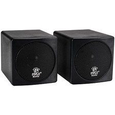 Pyle PCB3BK 3 100 Watt Mini Cube Speaker Pair...