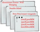 Magnetic Whiteboard Double sided White Board Dry Wipe Notice Office School Home