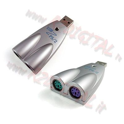 Adattatore USB Maschio A PS2 Femmina | Per Tastiera E Mouse, LINK SELECTED, Nuovo