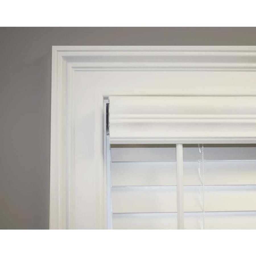 2-in White 592759 Faux Wood Blinds 29-in Actual 28.5