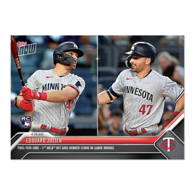 EDOUARD JULIEN RC 2023 TOPPS NOW #117 MINNESOTA TWINS  