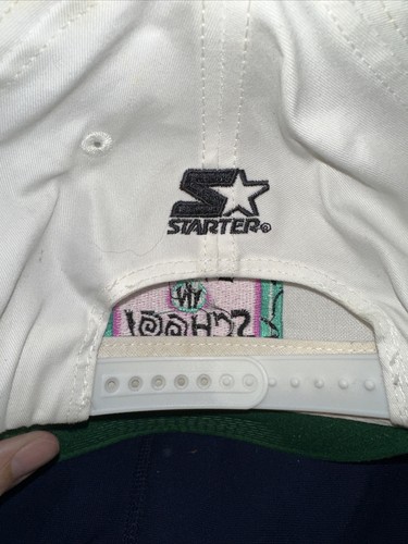 Starter The Classic NBA Stay In School White Snapback Hat Cap Vintage - Picture 2 of 4