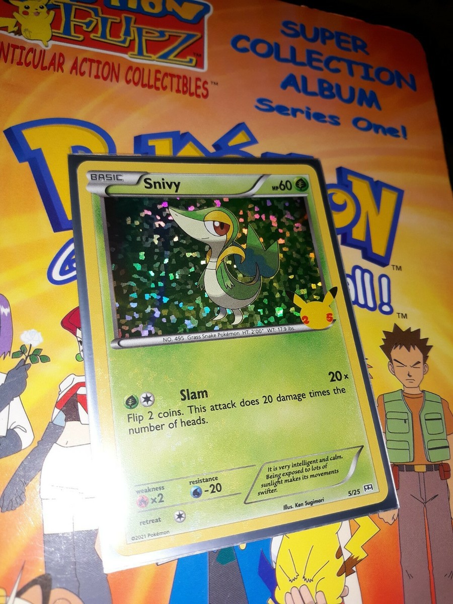 snivy pokemon card mcdonalds Nova Premium Mc Donalds Mcdonald's Carta 005/025 / Promo Card Type / HP / Stage Snivy Holo #5 Pokemon McDonalds