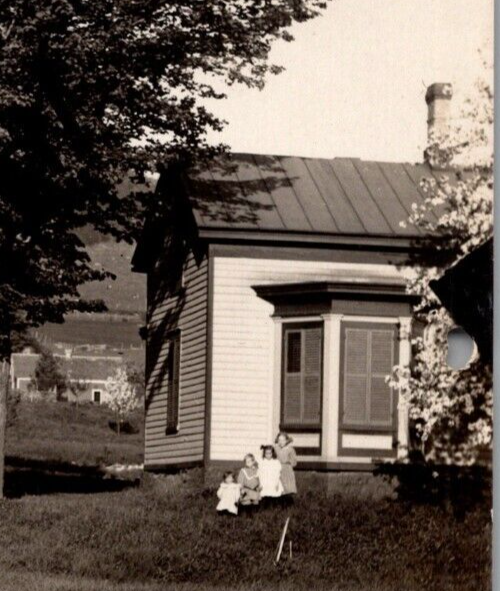 Real Photo Railroad Street At Munnsville NY Stockbridge New York RP