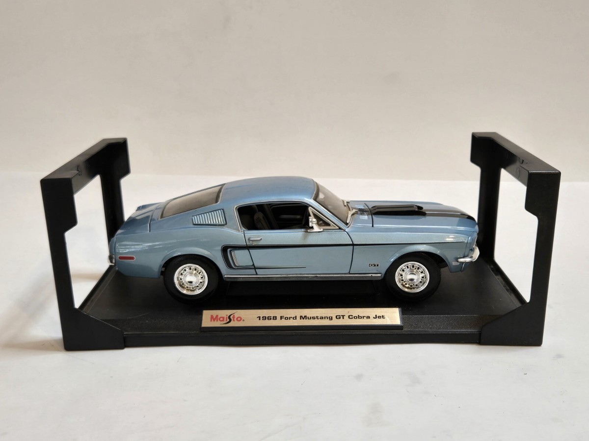 Maisto Special Edition 1968 Ford Mustang GT Cobra Jet Blue 1