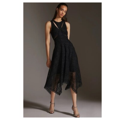 Anthropologie Embroidered Lace Cutout Maxi Dress Size 10 NWT | eBay