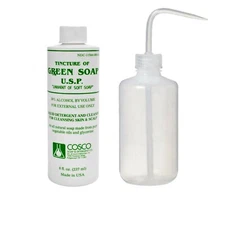 8 oz. Bottle Cosco Green Soap Tincture Tattoo Ink Wash and 8 oz. Diffuser Bottle
