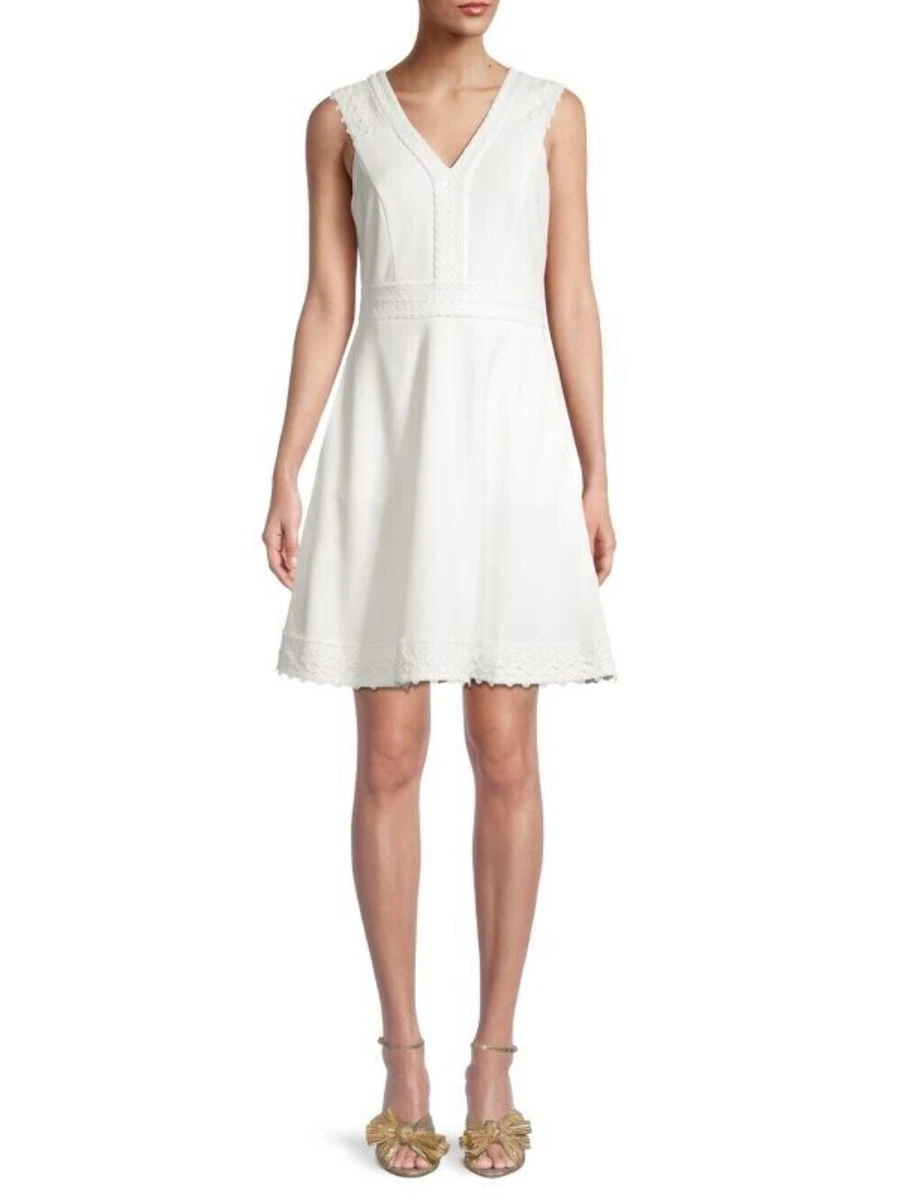 Kensie white top lace dress